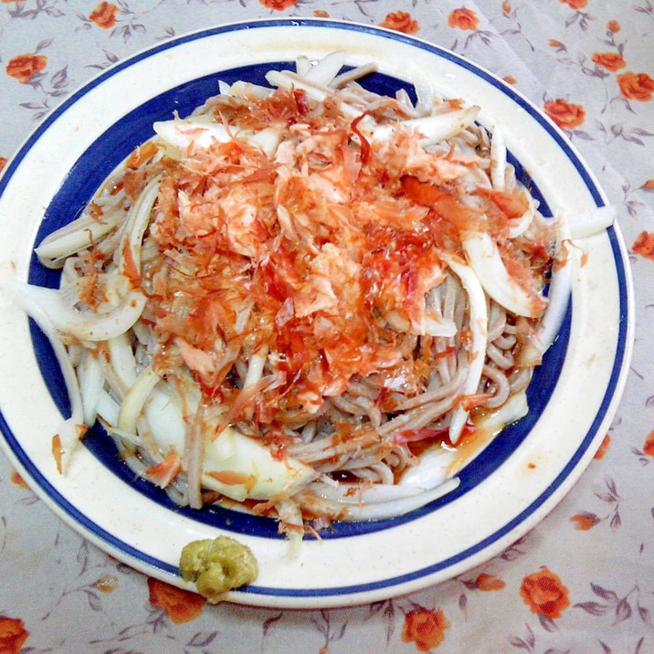ツナと玉ねぎの冷やしそば